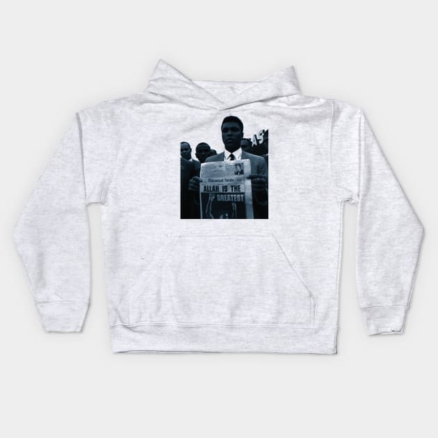 Muhammad Ali Allah is the Greatest Kids Hoodie by Hason3Clothing